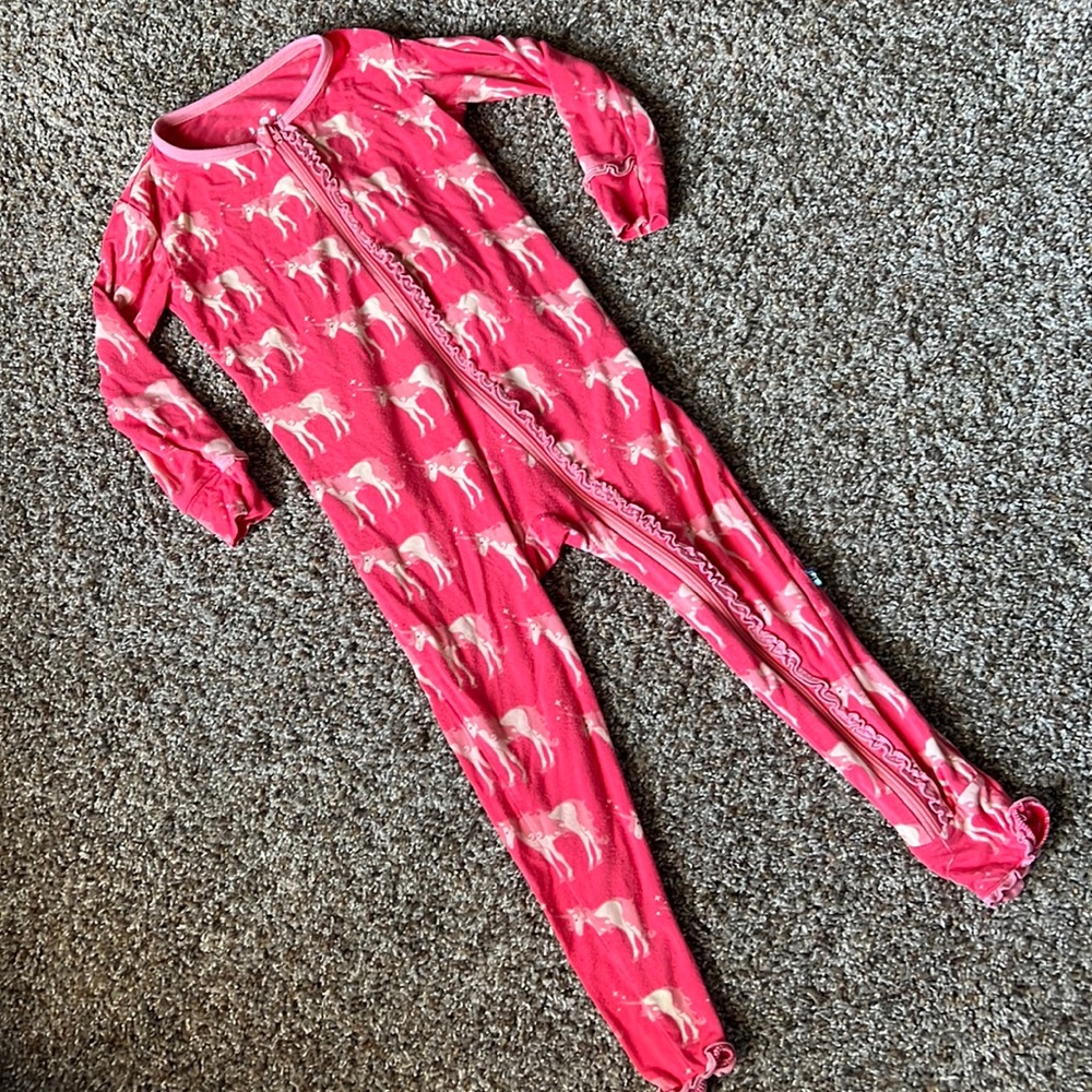 Kickee pants zipper coveralls
